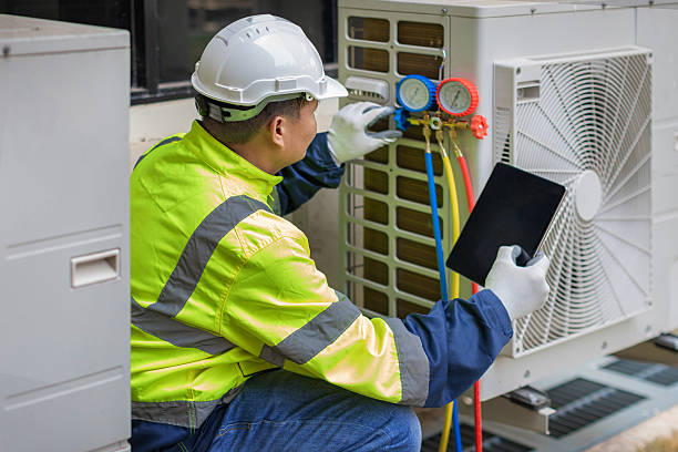 Professional Hvac Maintenance technician working in Chichester, NY